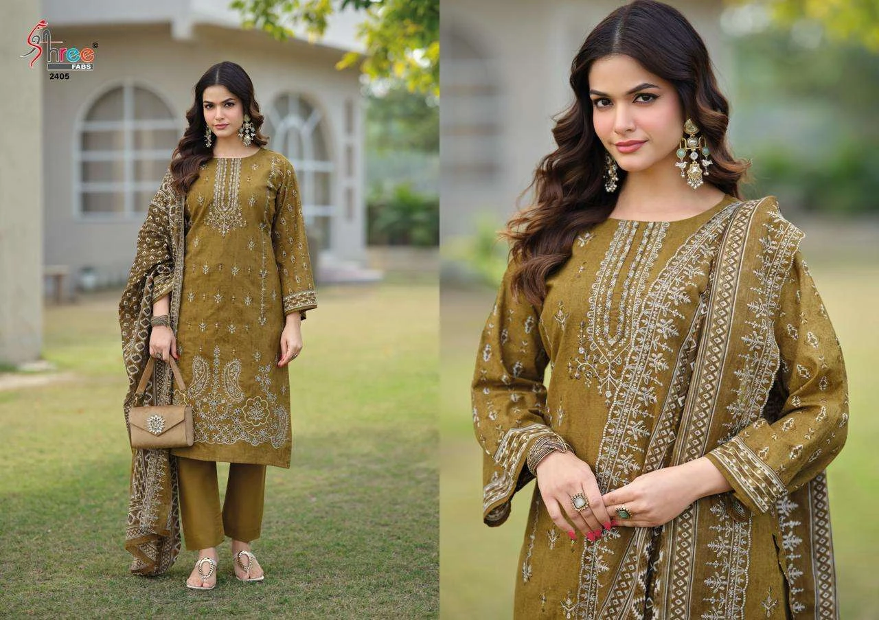 Shree Fab Bin Saeed Lawn Collection Vol 24