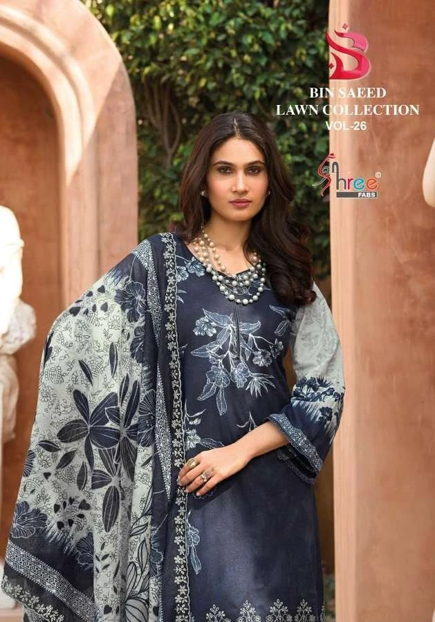 Shree Fab Bin Saeed Lawn Collection Vol 26
