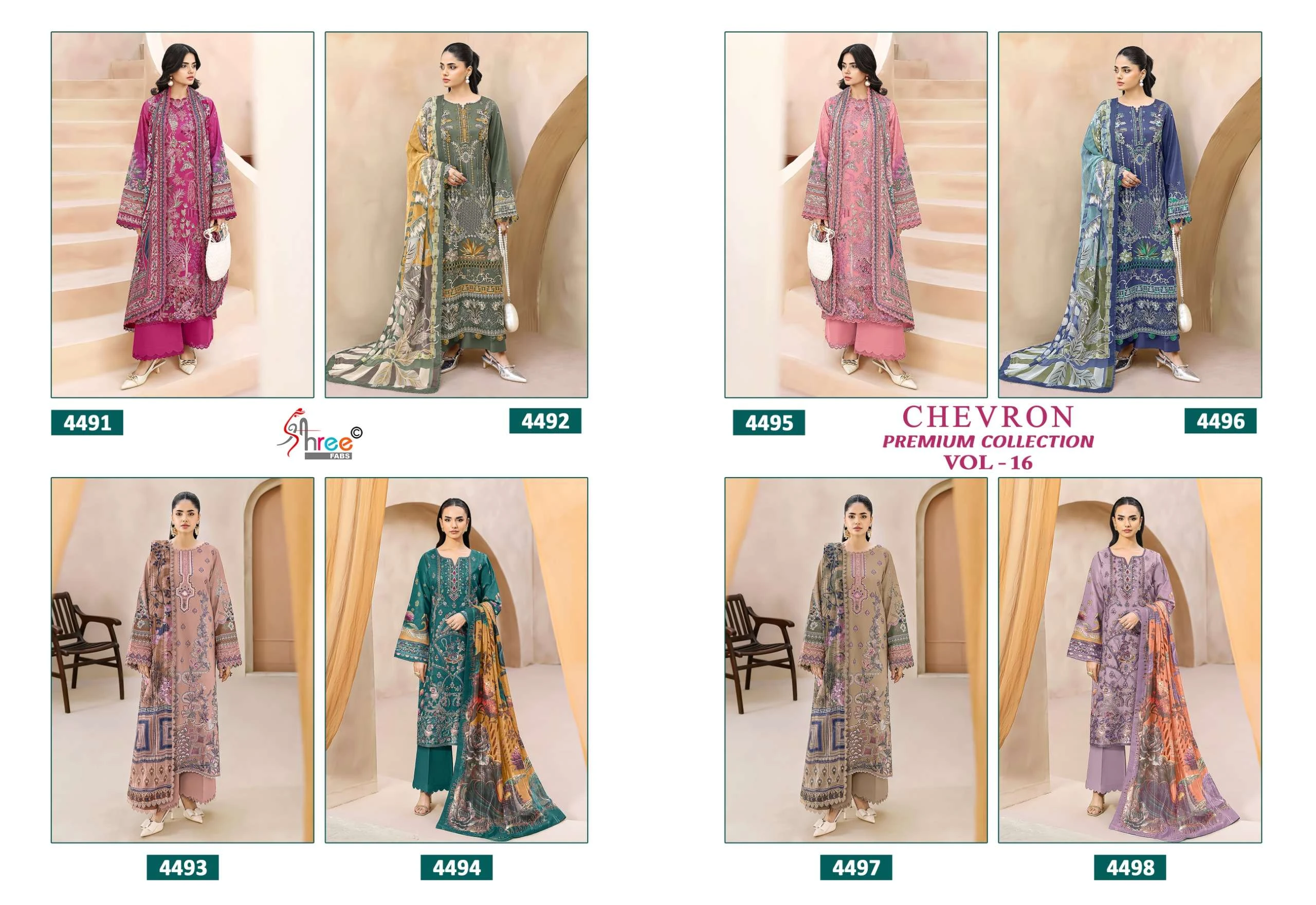 Shree Fab Chevron Premium Collection Vol 16