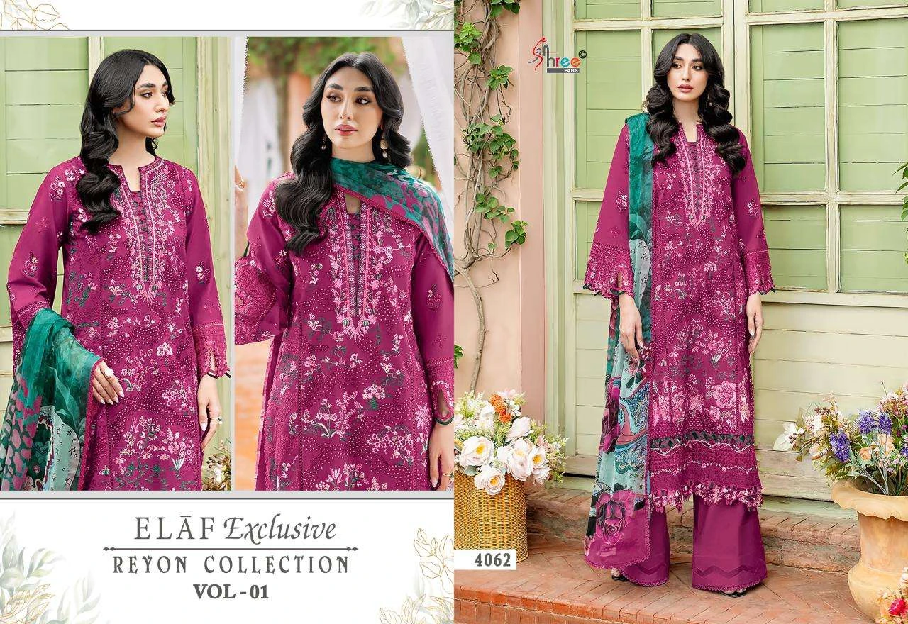 Shree Fab Elaf Exclusive Rayon Collection Vol 1