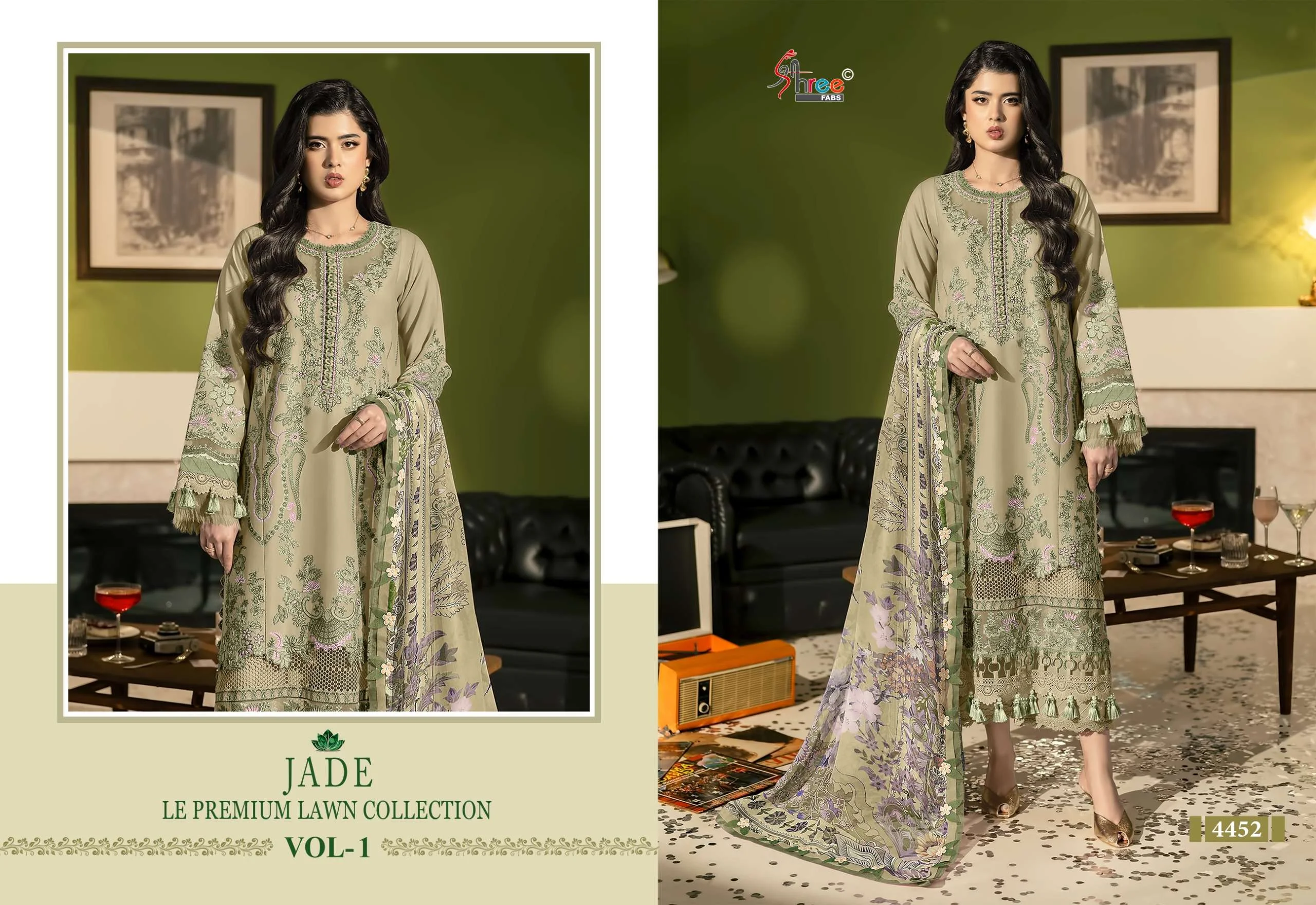 Shree Fab Jade Le Premium Lawn Collection Vol 1