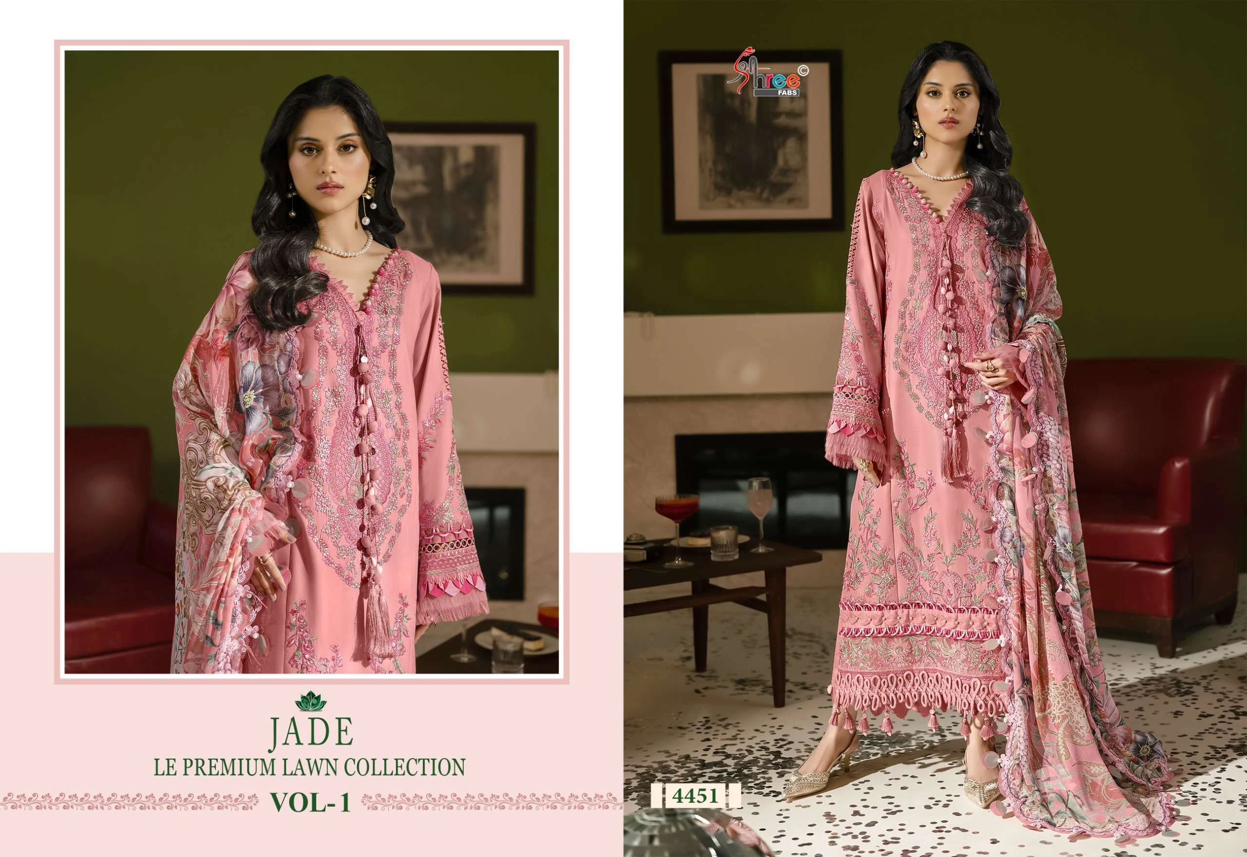 Shree Fab Jade Le Premium Lawn Collection Vol 1