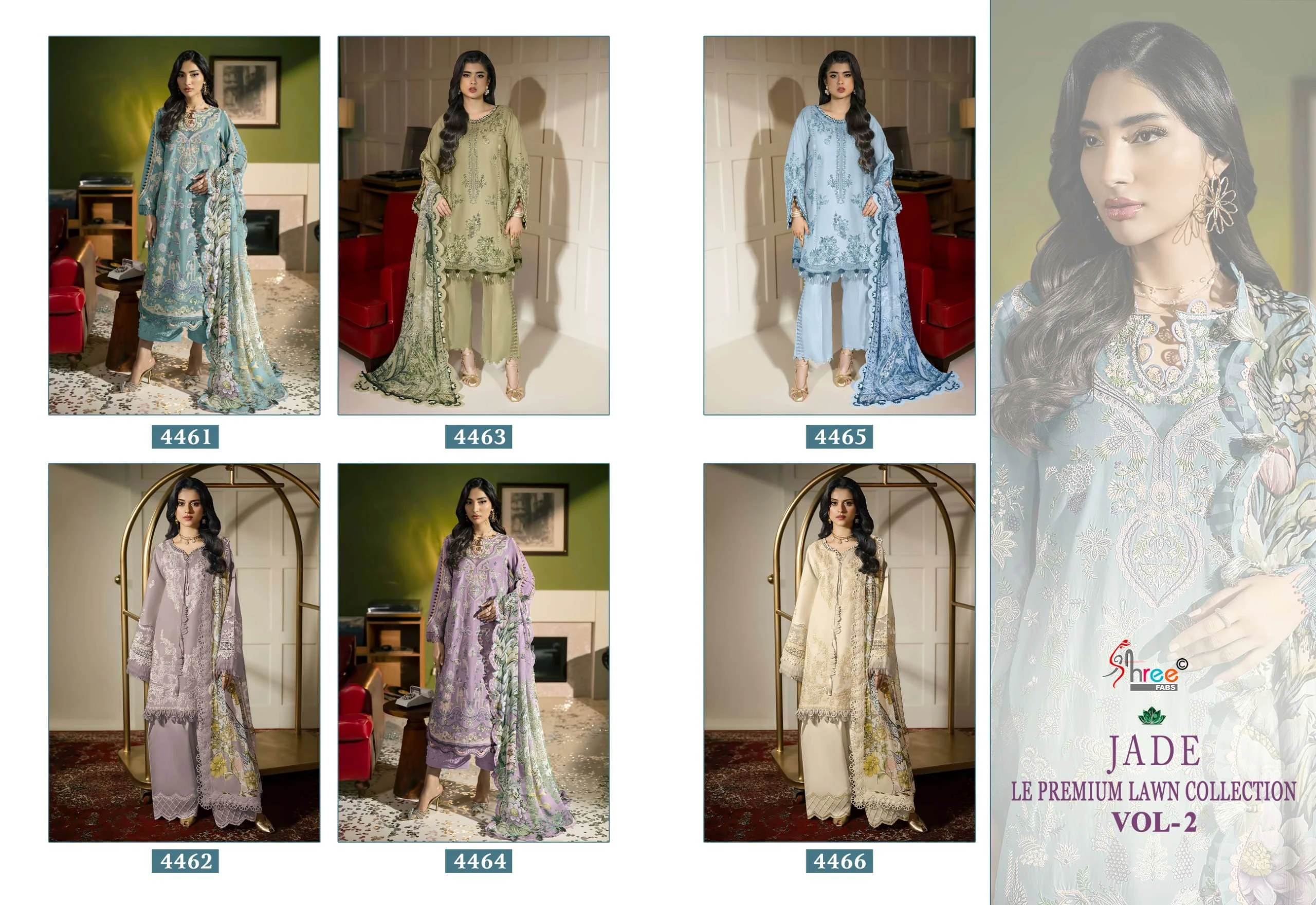 Shree Fab Jade Le Premium Lawn Collection Vol 2