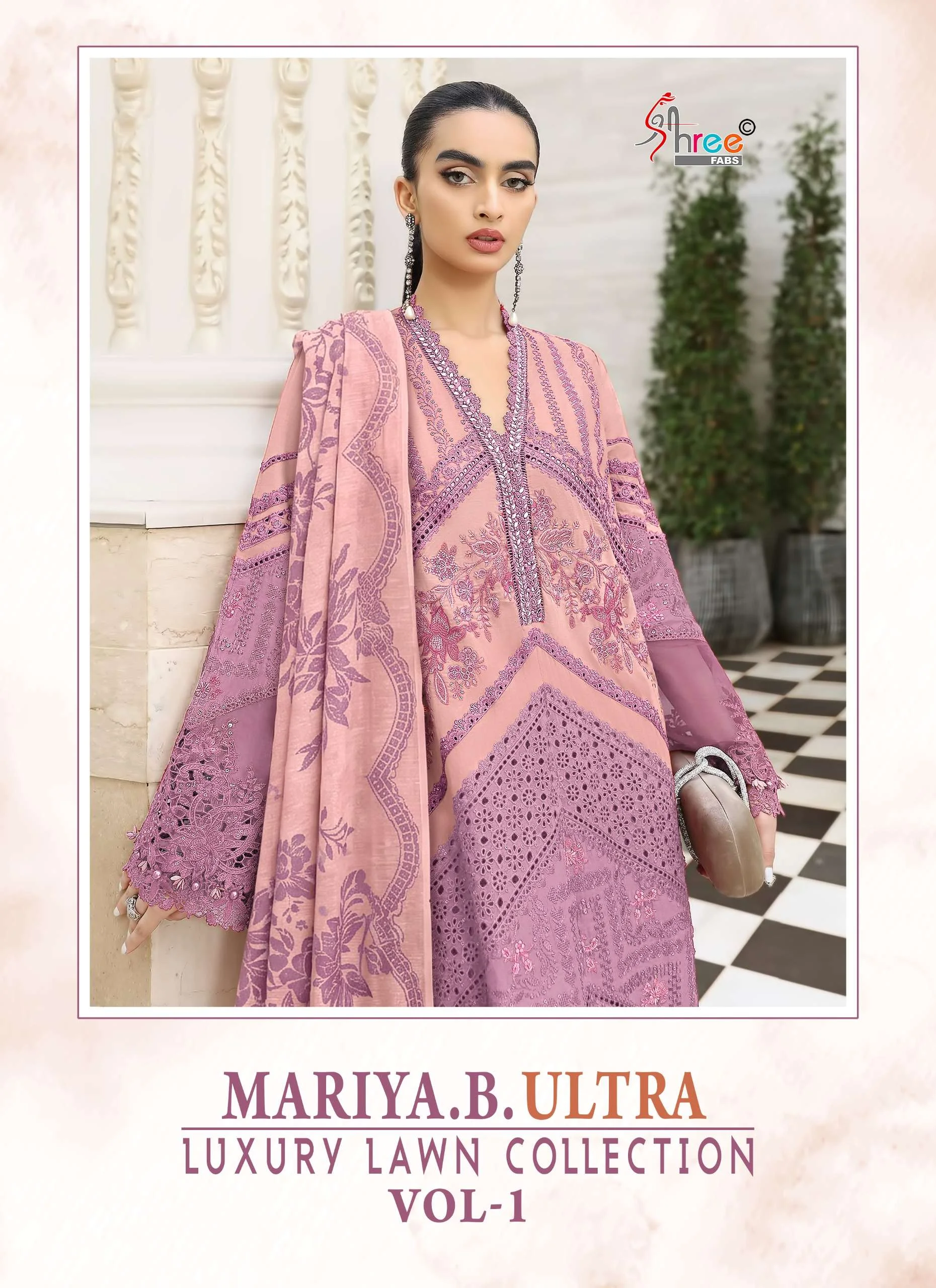 Shree Fab Maria B Ultra Luxury Lawn Collection Vol 1