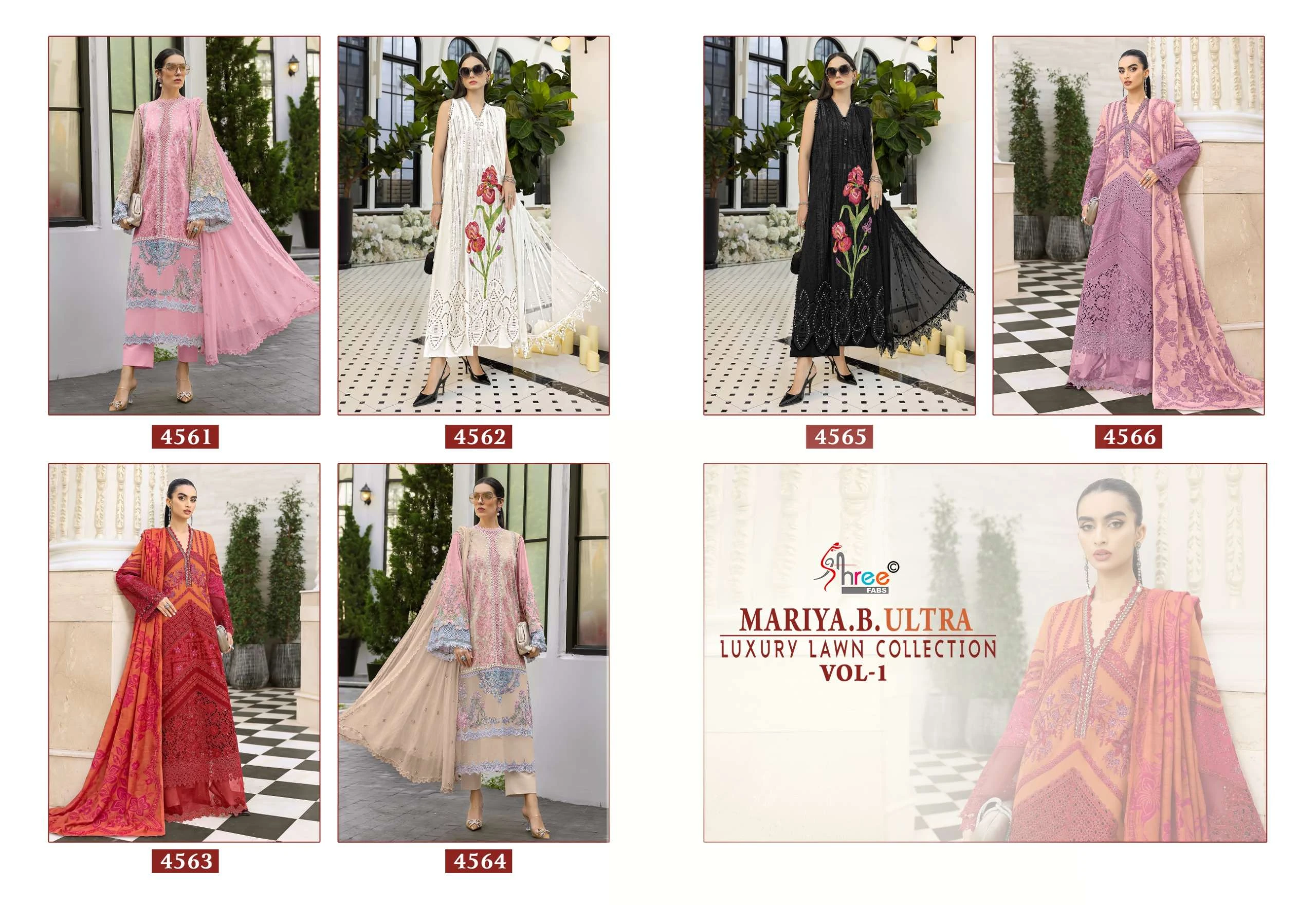 Shree Fab Maria B Ultra Luxury Lawn Collection Vol 1