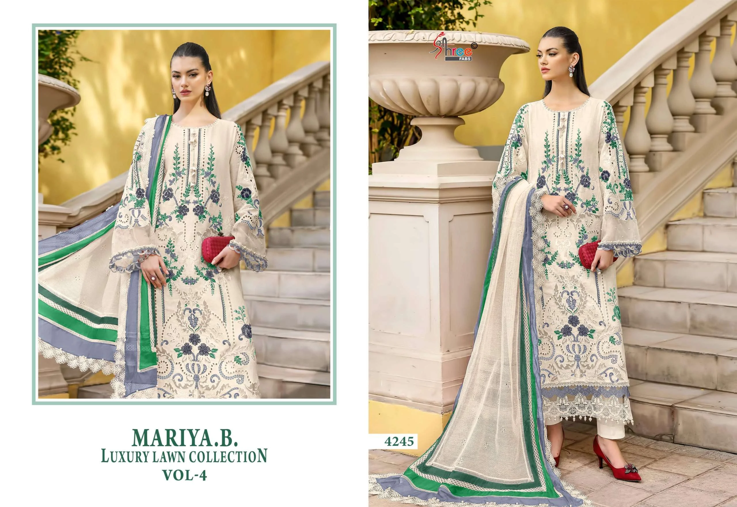 Shree Fab Mariya B Luxury Lawn Collection Vol 4