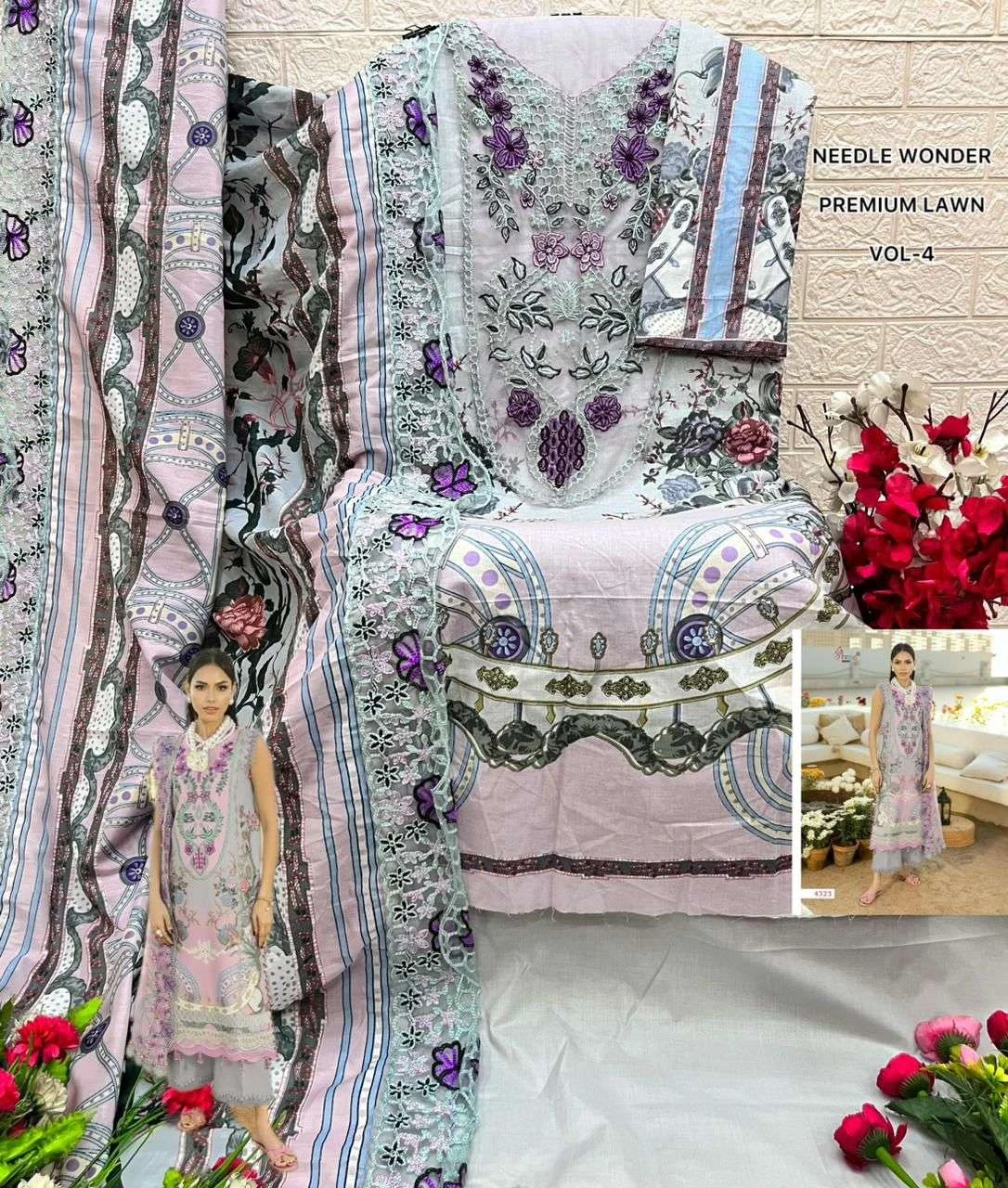 Shree Fab Needle Wonder Lawn Vol 4