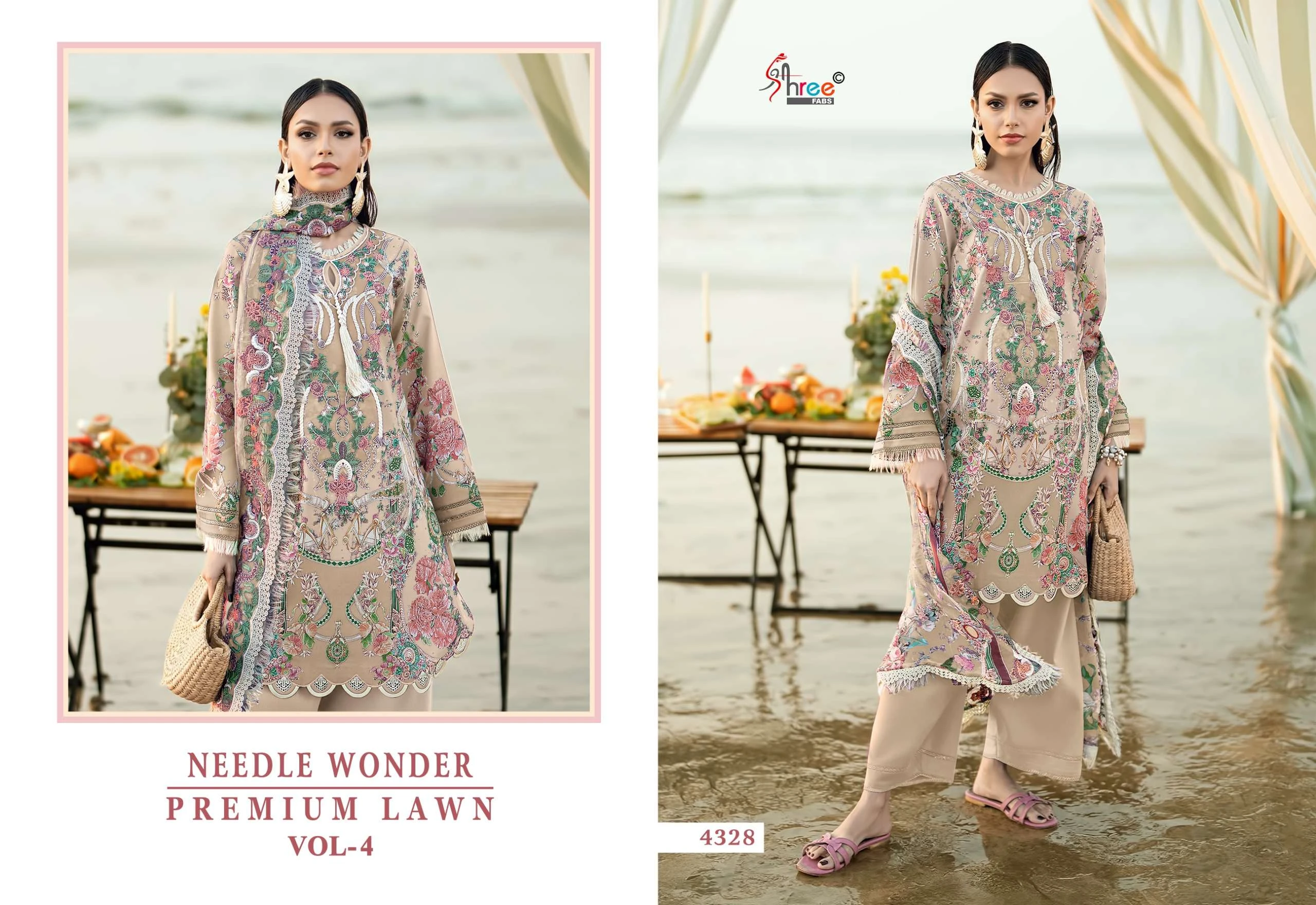 Shree Fab Needle Wonder Lawn Vol 4