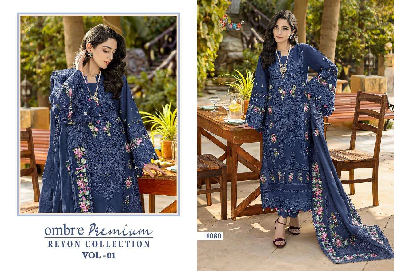 Shree Fab Ombre Premium Rayon Collection Vol 1
