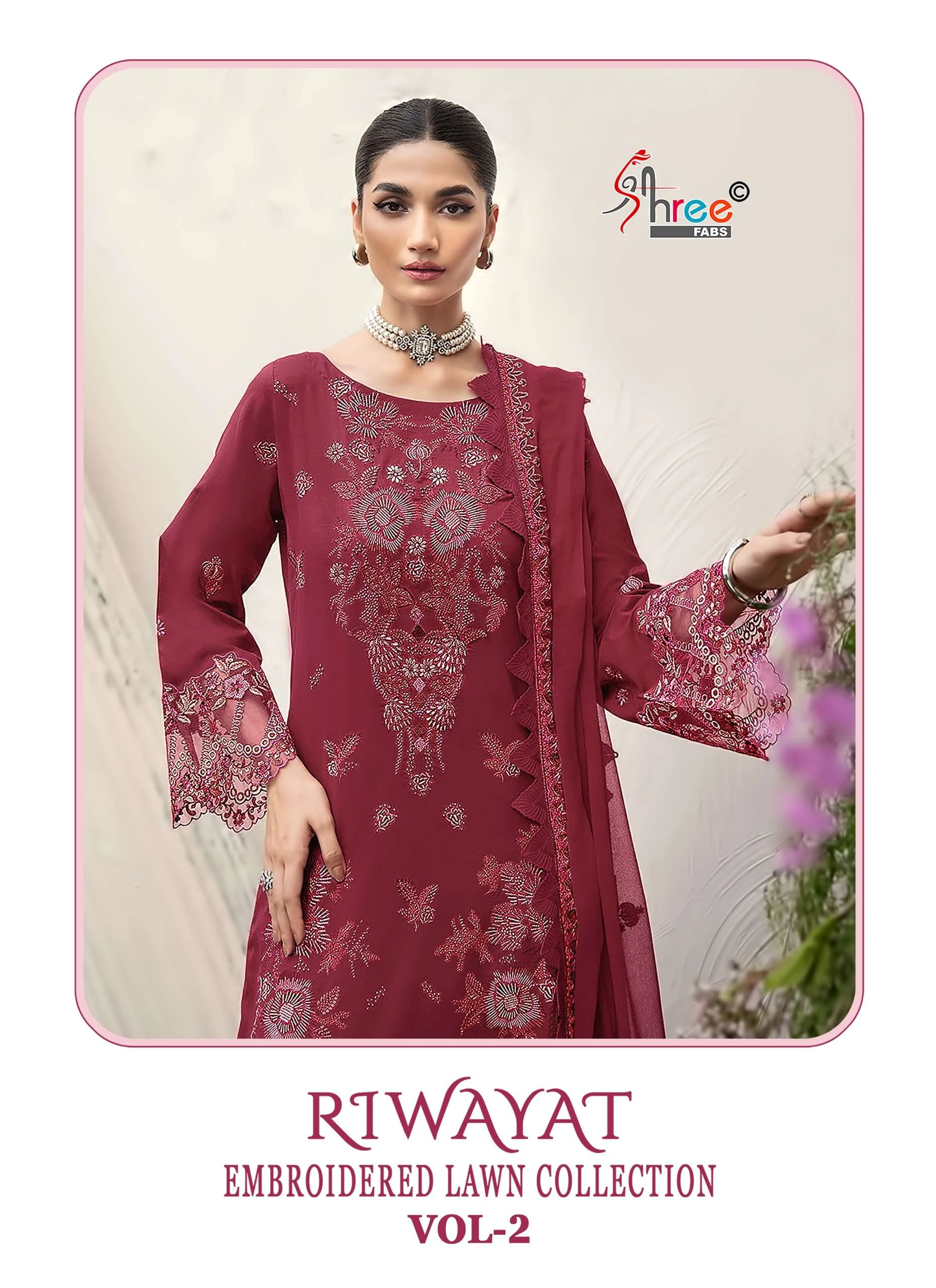 Shree Fab Riwayat Embroidered Lawn Collection Vol 2