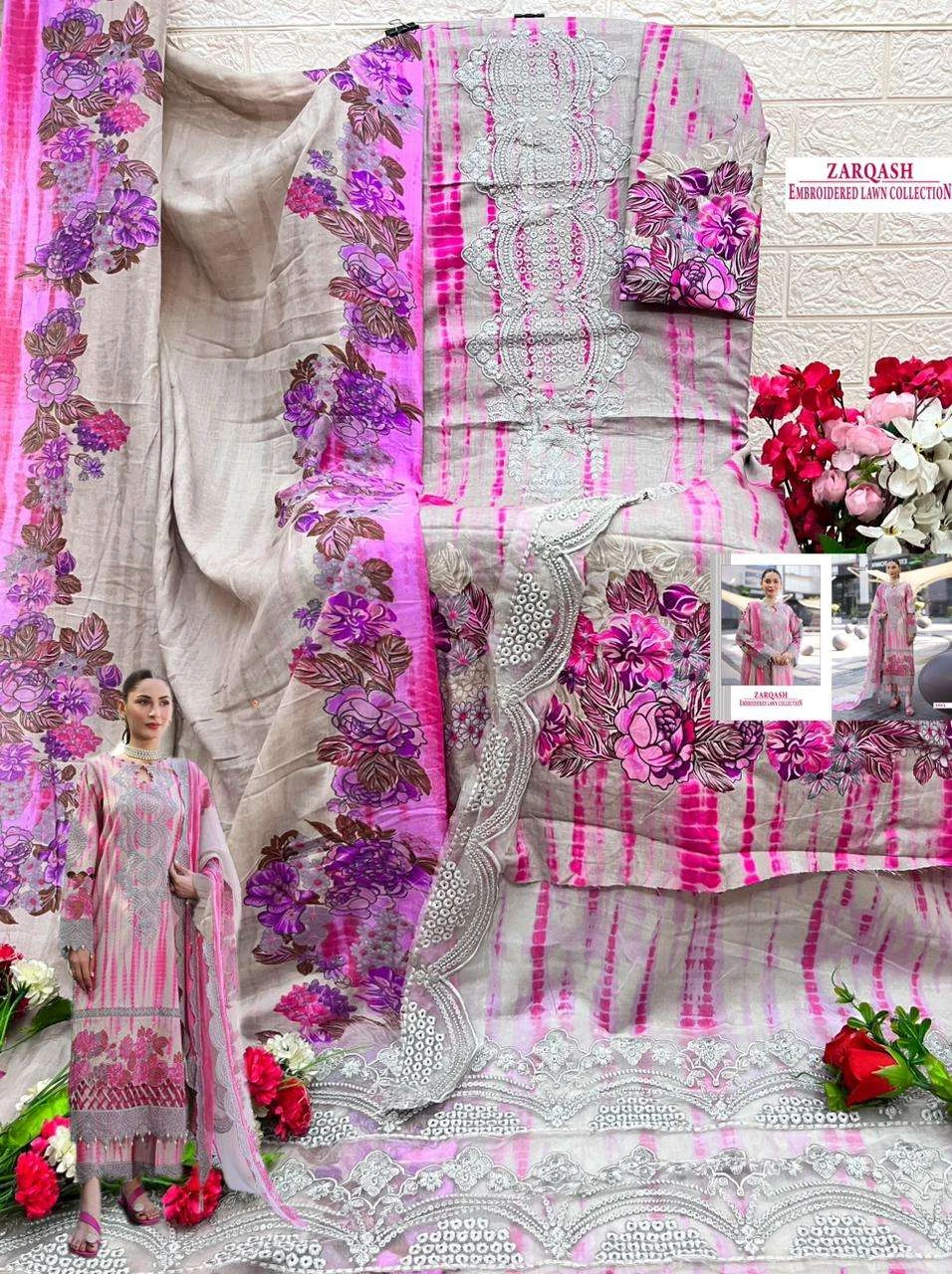 Shree Fab Zarqash Embroidered Lawn Collection