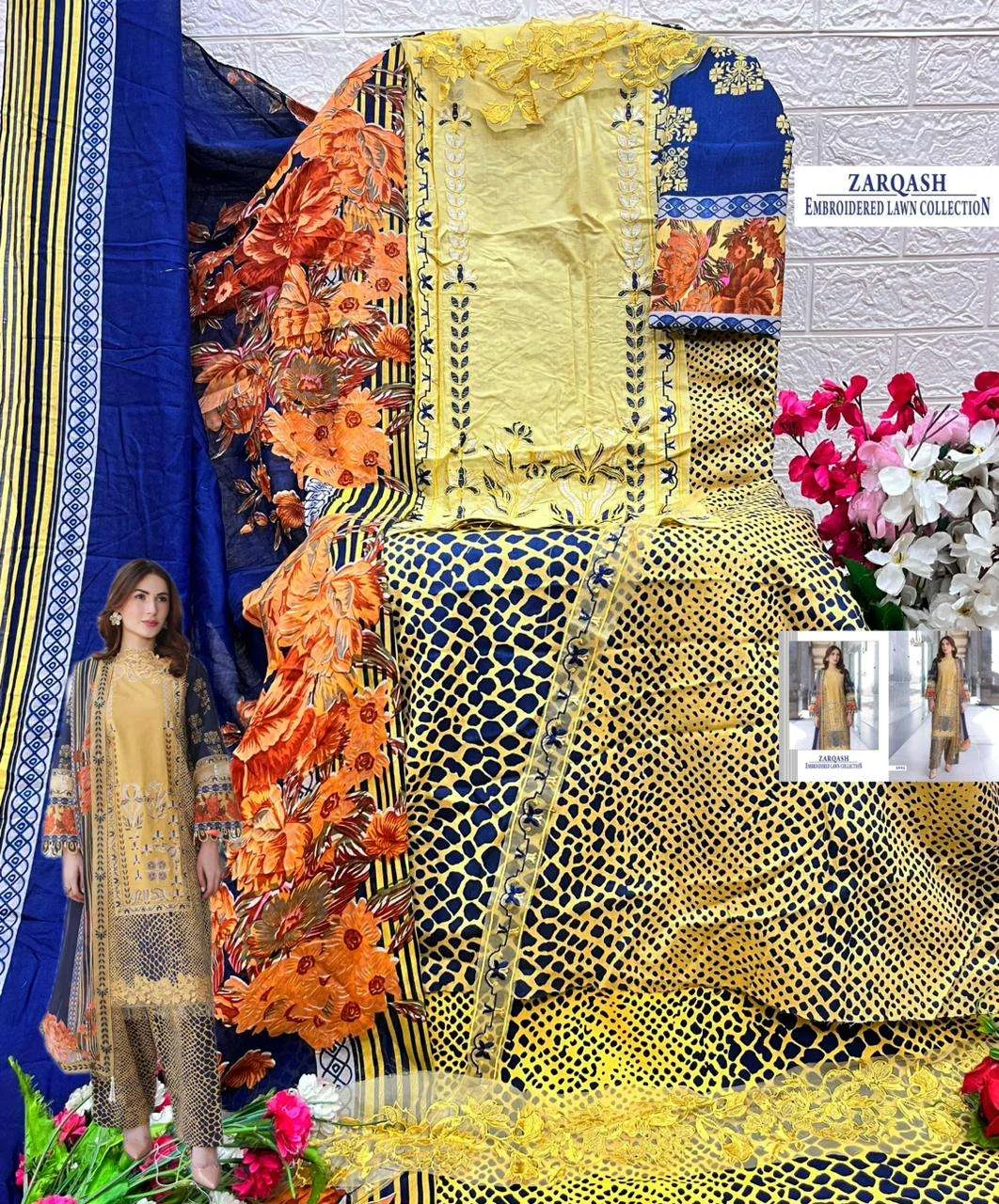 Shree Fab Zarqash Embroidered Lawn Collection