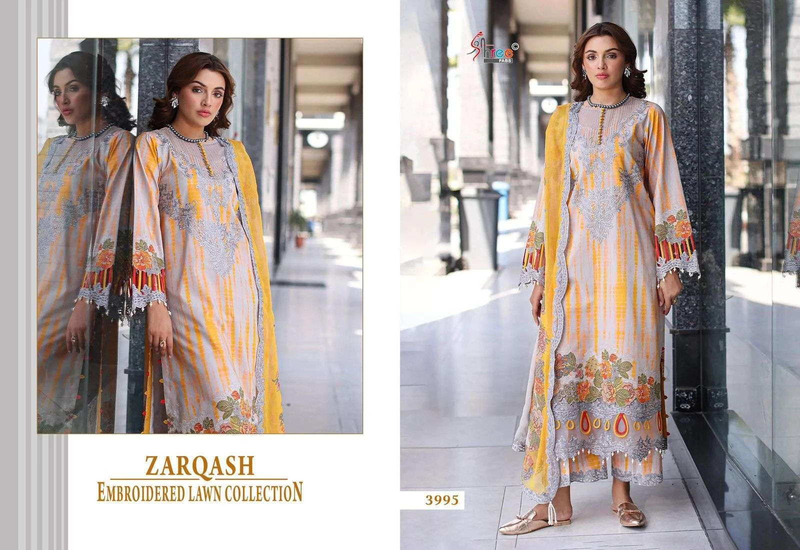 Shree Fab Zarqash Embroidered Lawn Collection