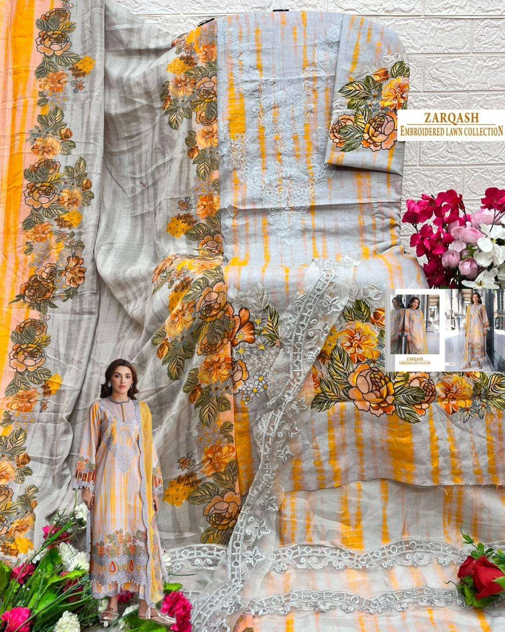 Shree Fab Zarqash Embroidered Lawn Collection