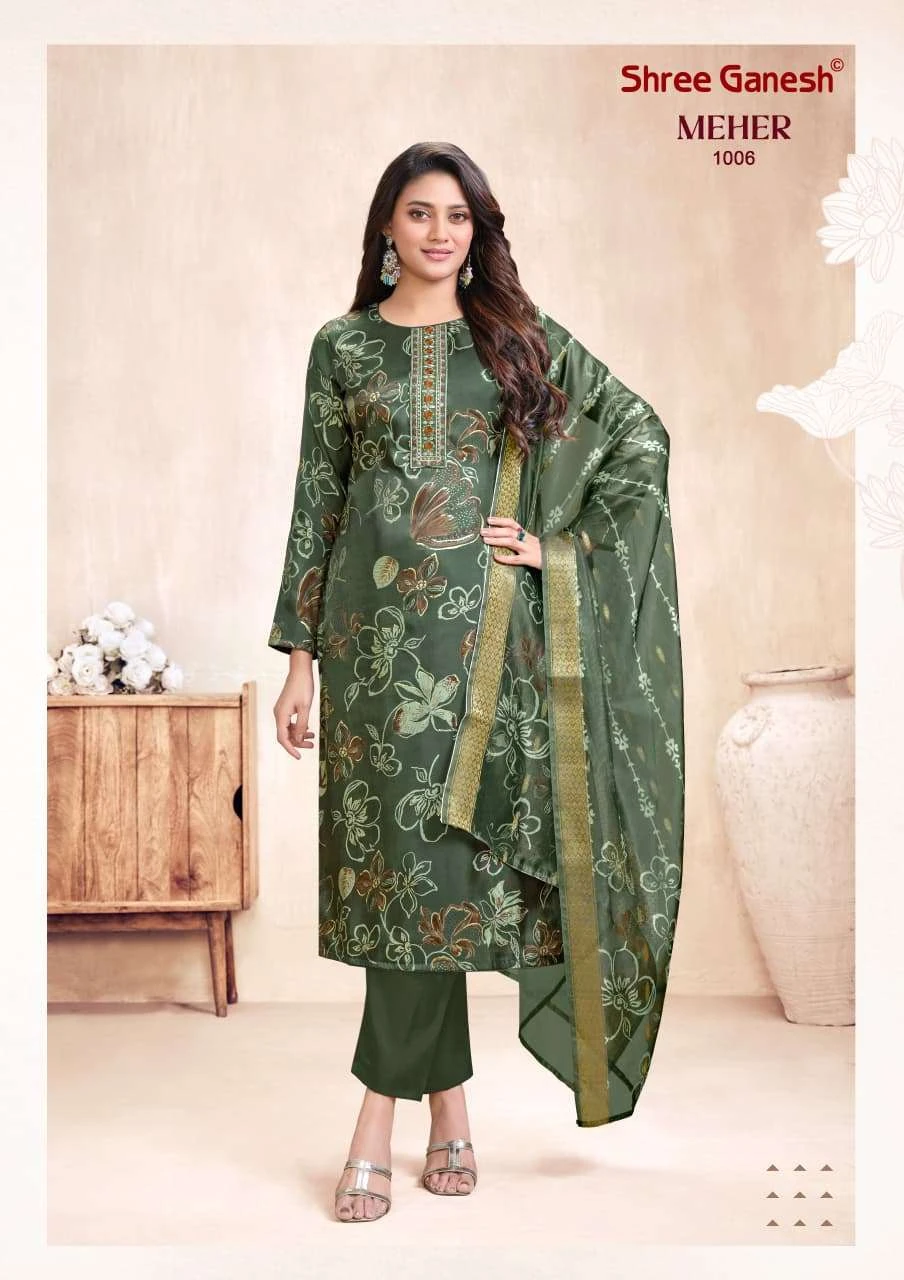 Shree Ganesh Meher Vol 1 - Readymade Dress