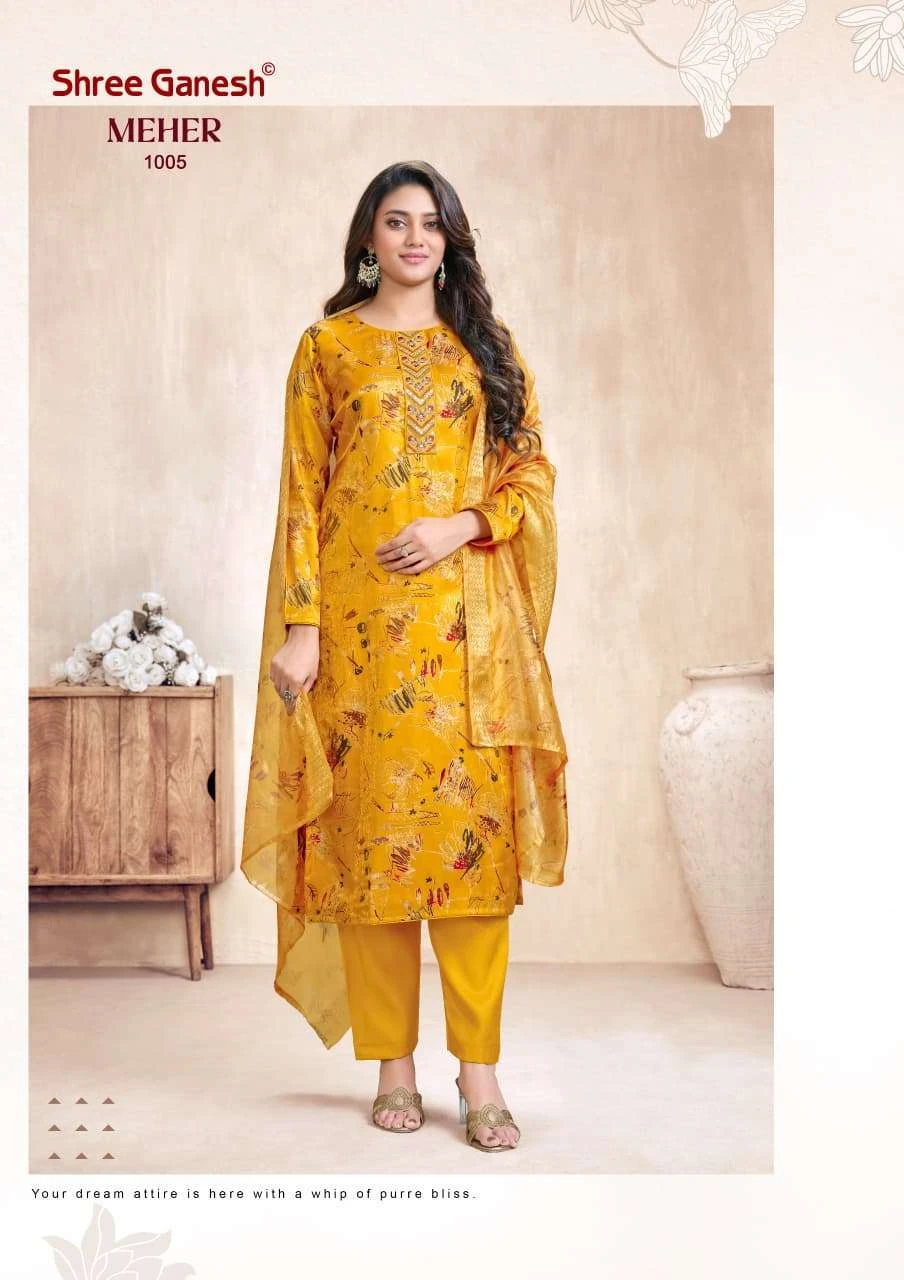 Shree Ganesh Meher Vol 1 - Readymade Dress
