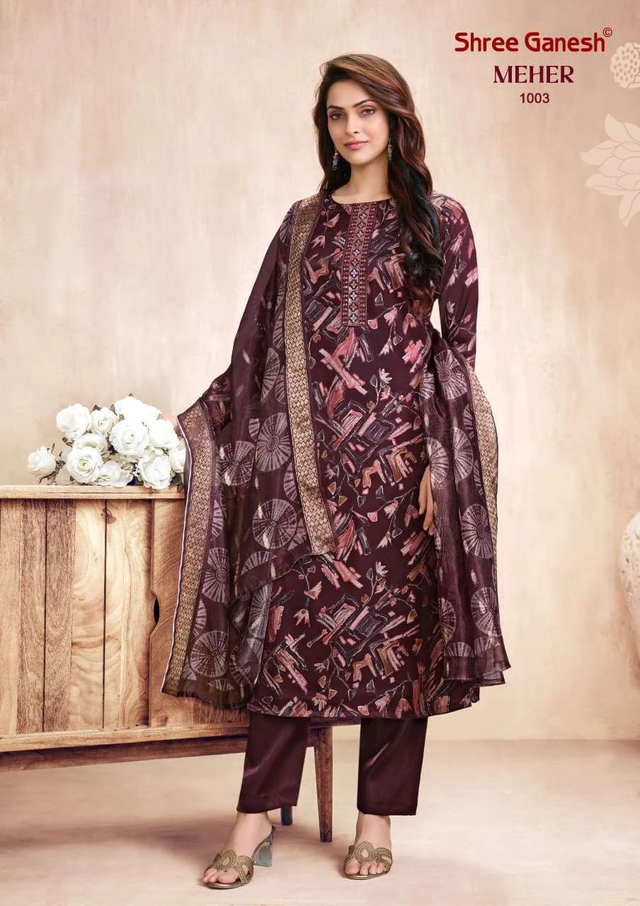 Shree Ganesh Meher Vol 1 - Readymade Dress