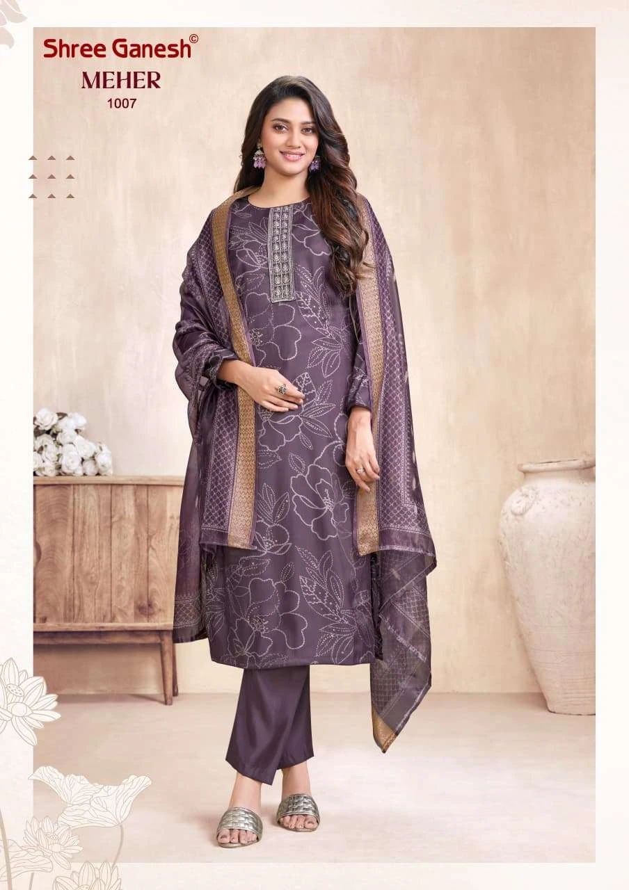 Shree Ganesh Meher Vol 1 - Readymade Dress