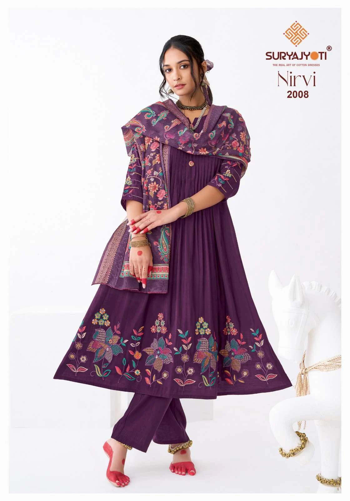 Suryajyoti Nirvi Stitch Vol 2 - Readymade Dress