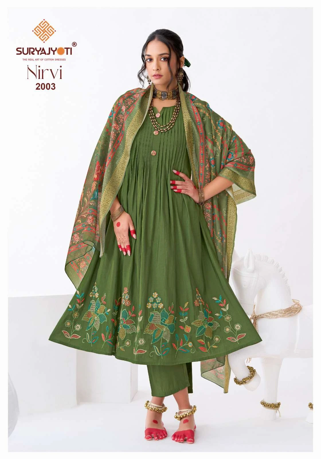 Suryajyoti Nirvi Stitch Vol 2 - Readymade Dress