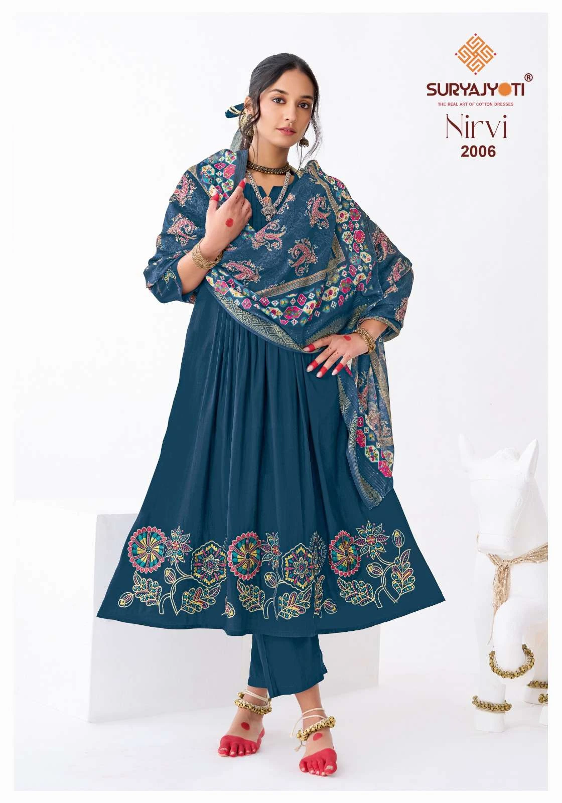 Suryajyoti Nirvi Stitch Vol 2 - Readymade Dress