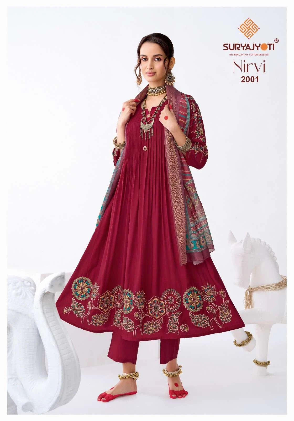 Suryajyoti Nirvi Stitch Vol 2 - Readymade Dress