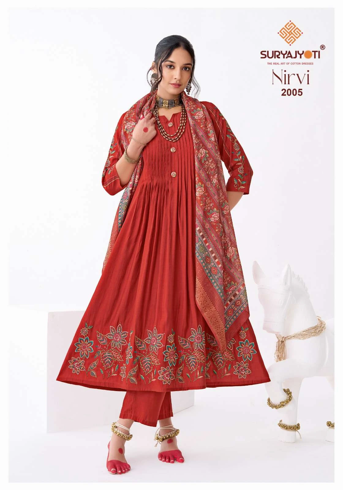 Suryajyoti Nirvi Stitch Vol 2 - Readymade Dress