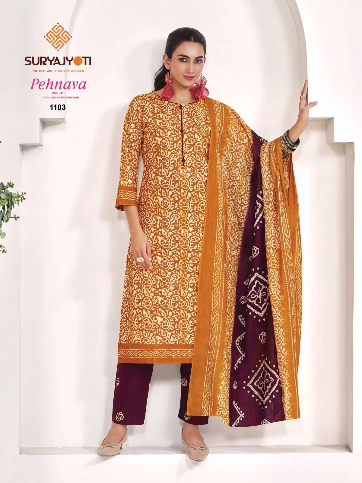 Suryajyoti Pehnava Vol 11 Ready Made Collection - Readymade Dress
