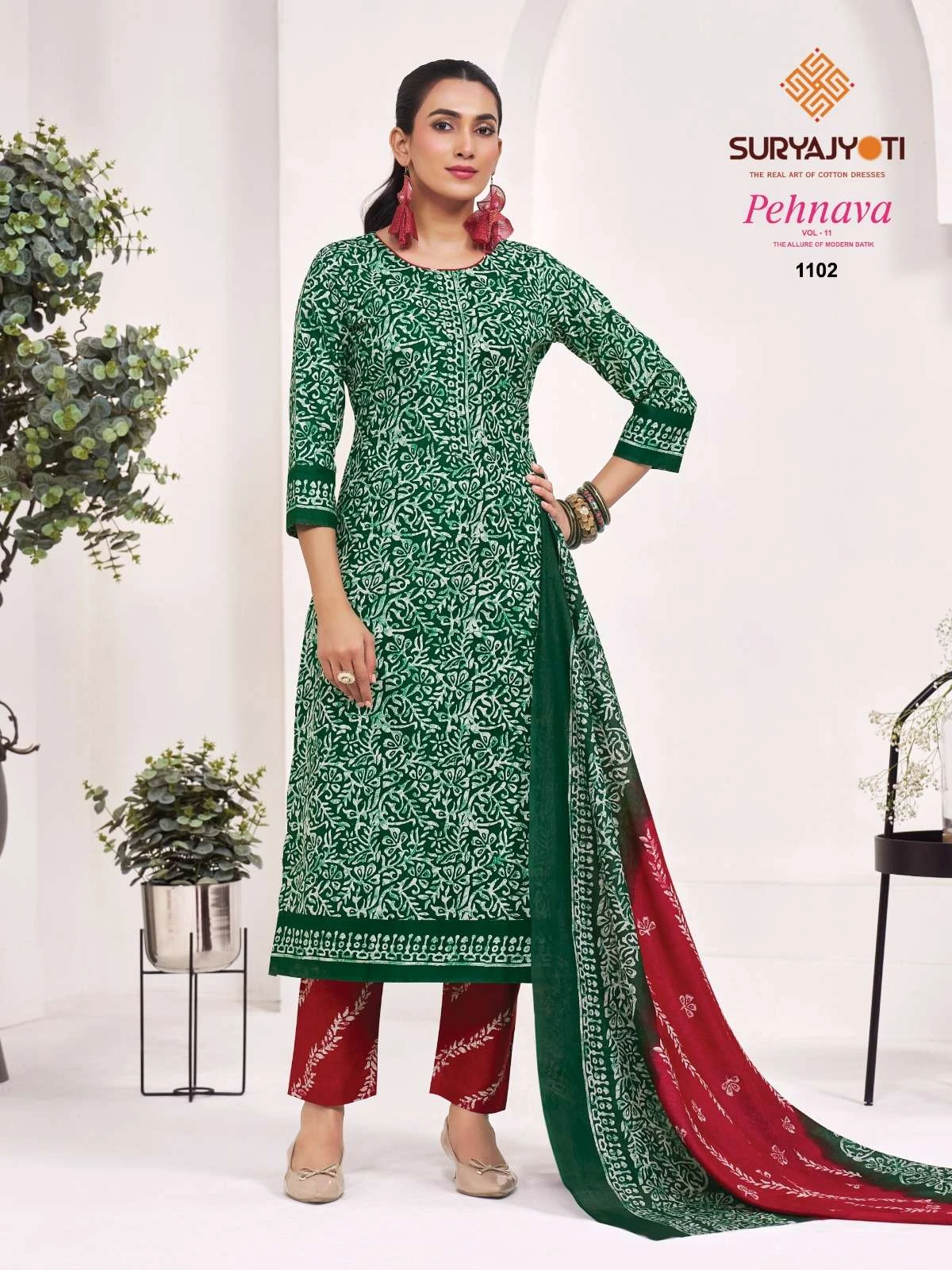 Suryajyoti Pehnava Vol 11 Ready Made Collection - Readymade Dress