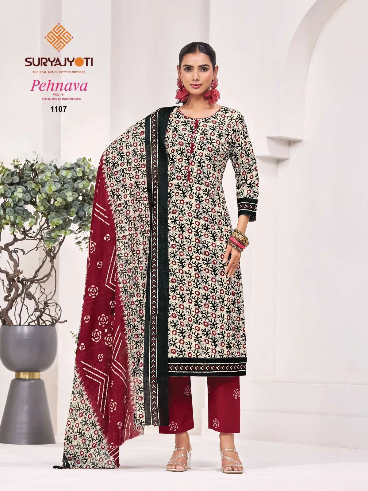 Suryajyoti Pehnava Vol 11 Ready Made Collection - Readymade Dress