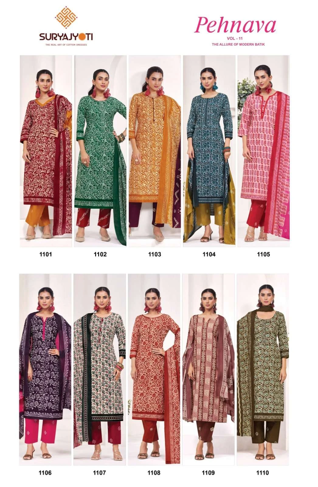 Suryajyoti Pehnava Vol 11 Ready Made Collection - Readymade Dress