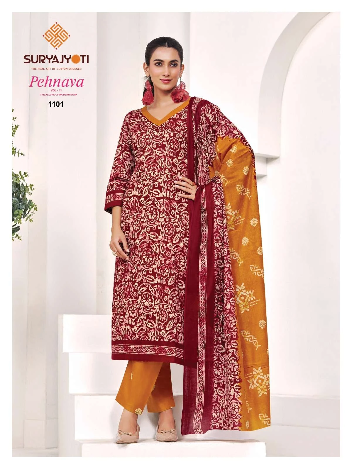 Suryajyoti Pehnava Vol 11 Ready Made Collection - Readymade Dress