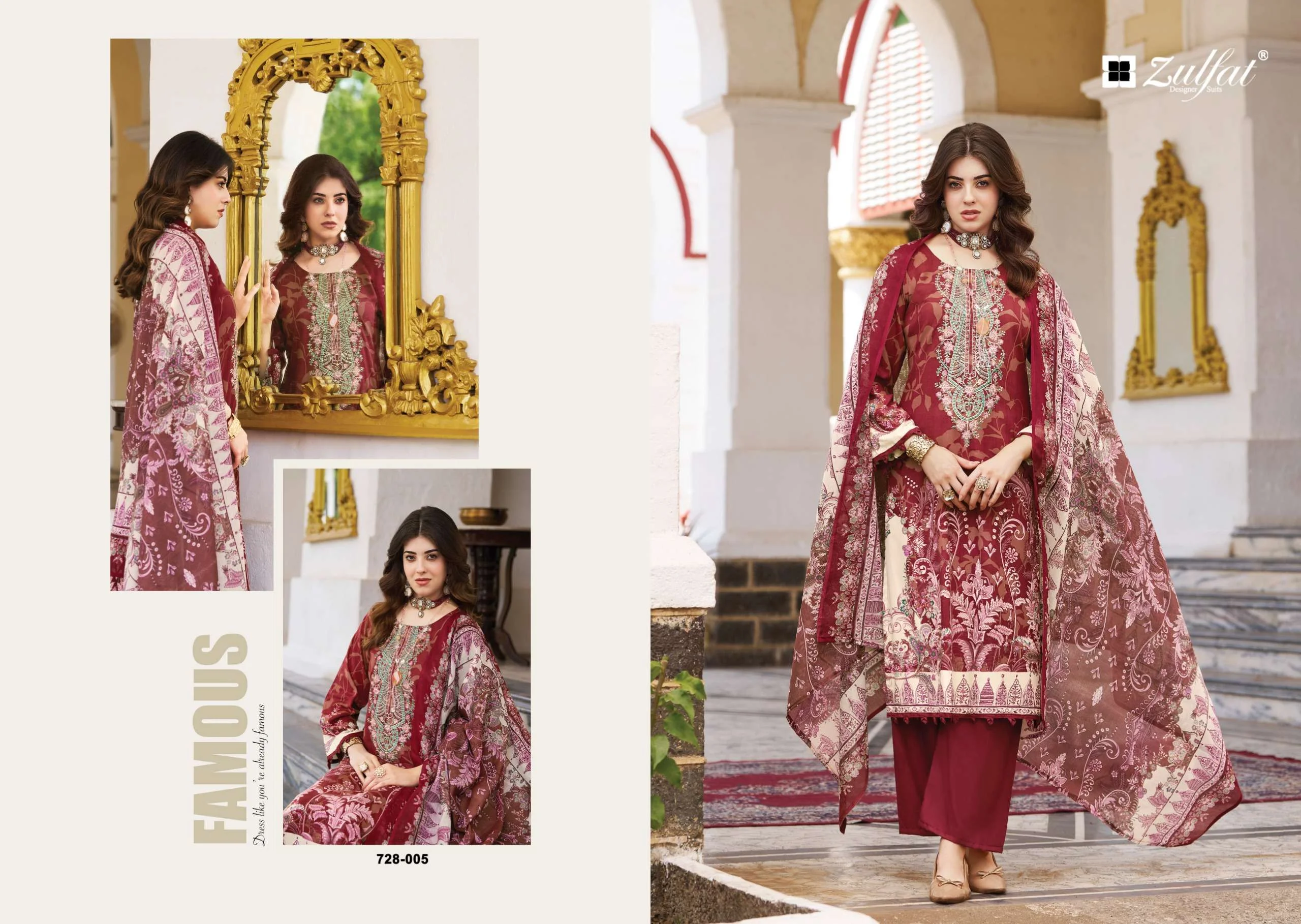Zulfat Designer Suits Afreen