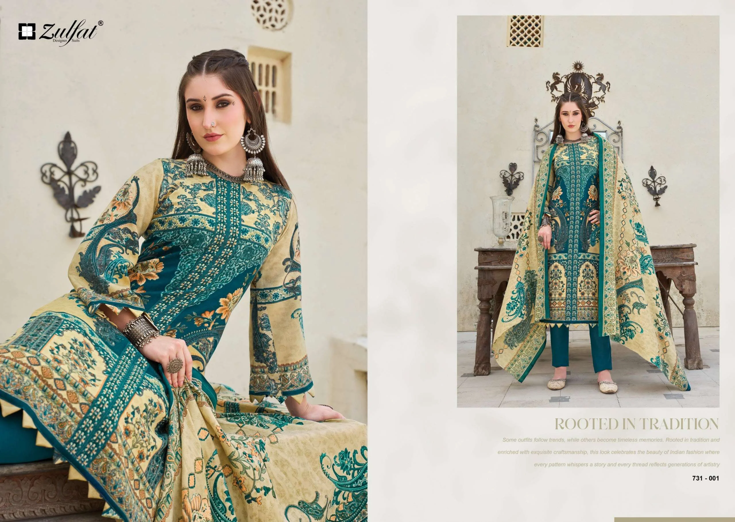 Zulfat Designer Suits Gulnoor