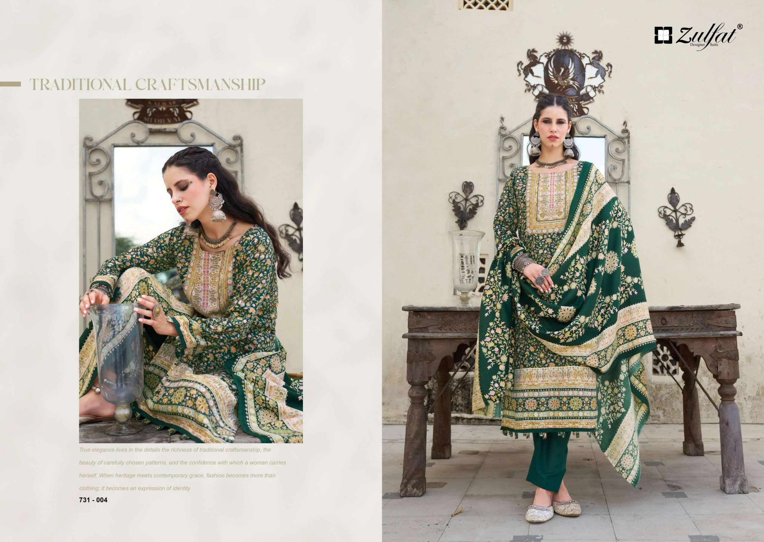 Zulfat Designer Suits Gulnoor