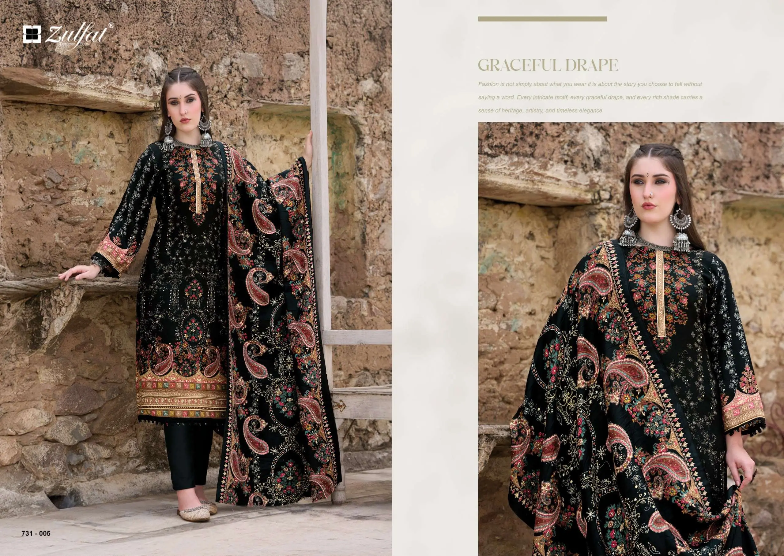 Zulfat Designer Suits Gulnoor