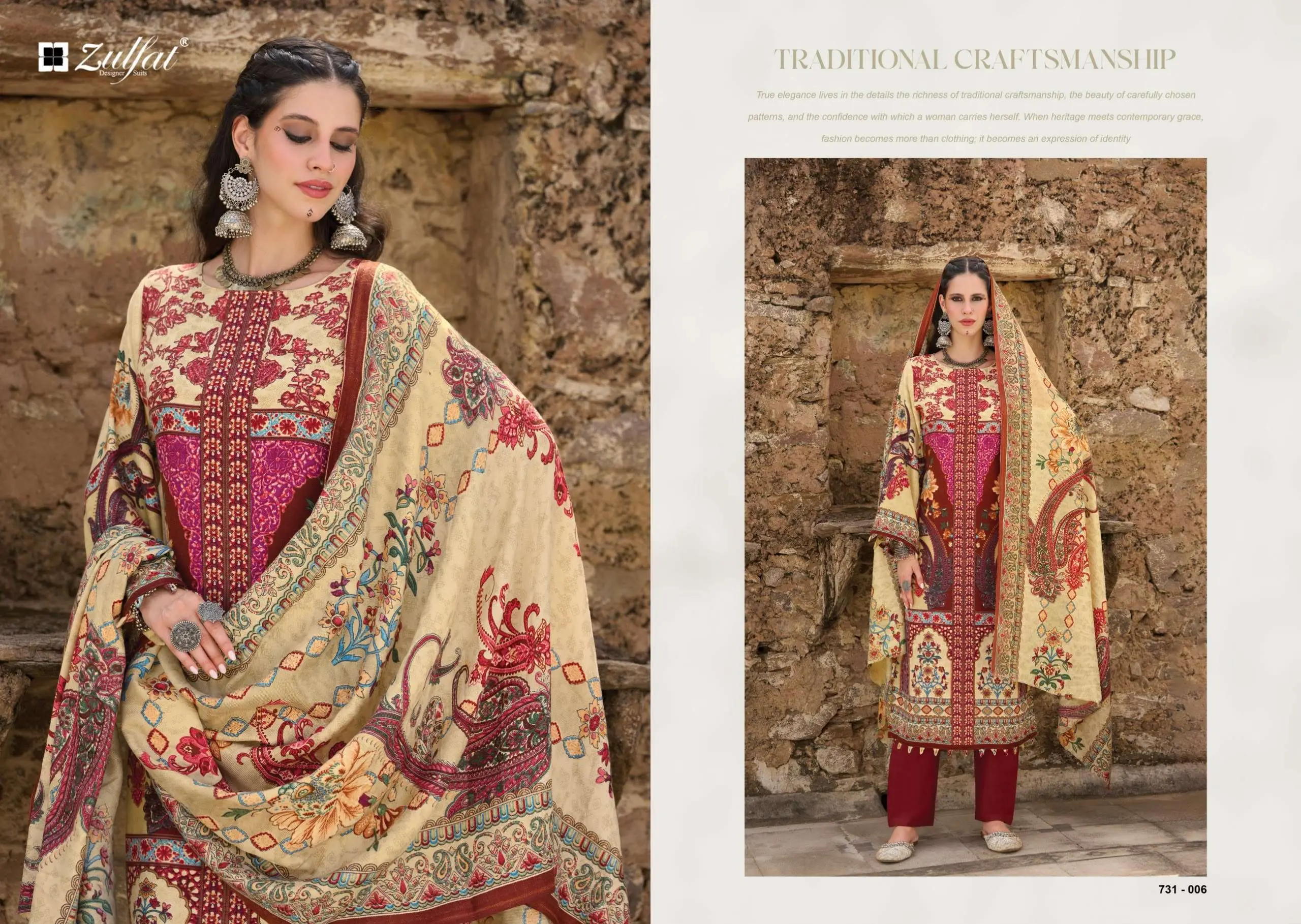 Zulfat Designer Suits Gulnoor