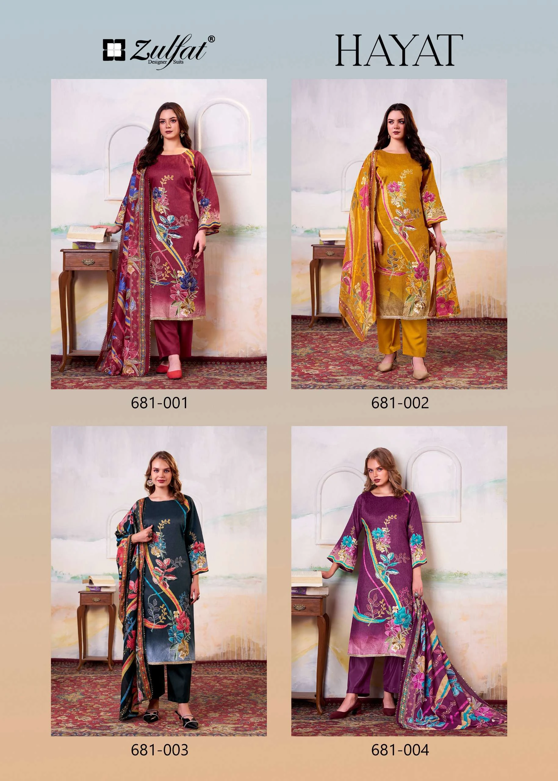 Zulfat Designer Suits Hayat