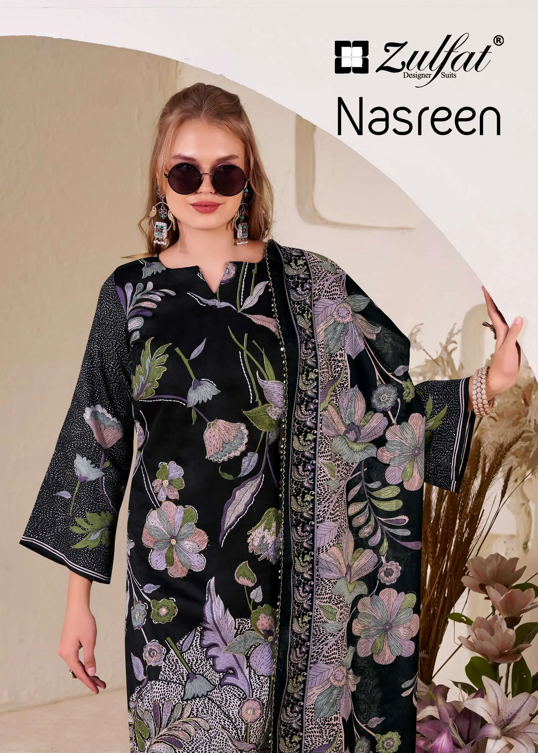 Zulfat Designer Suits Nasreen
