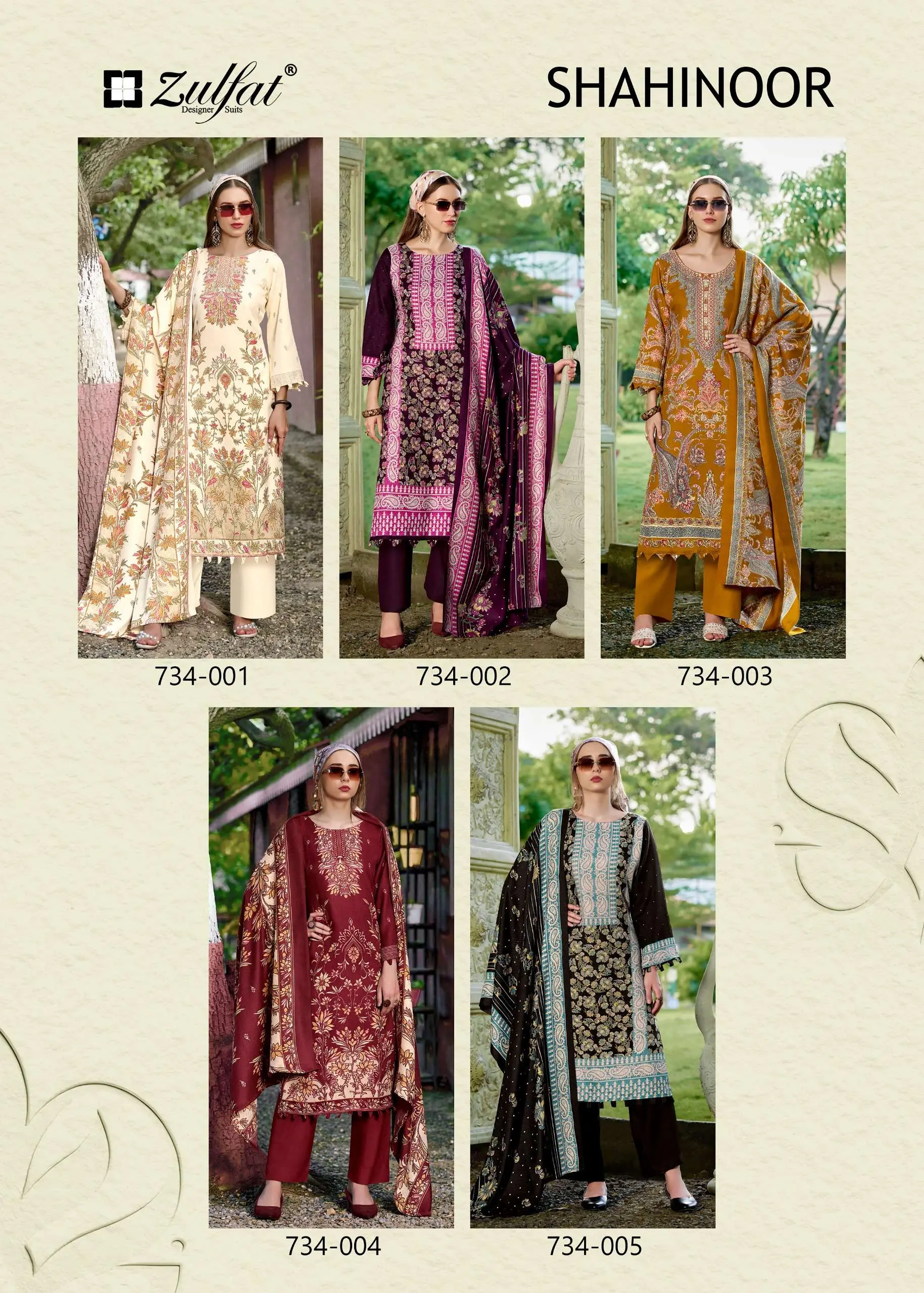 Zulfat Designer Suits Shahinoor